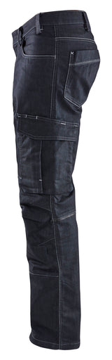 Blåkläder 1439 Service buks Denim stretch produktfoto med tryk