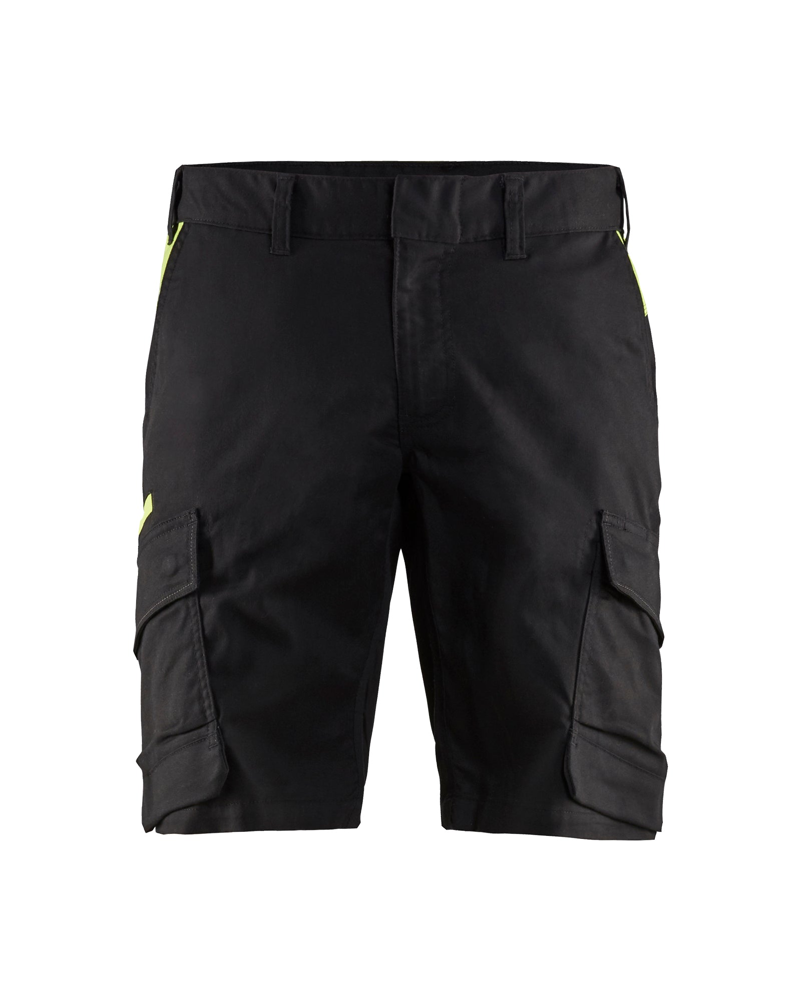 Blåkläder 1446 Industri shorts med stretch, Sort/High Vis Gul