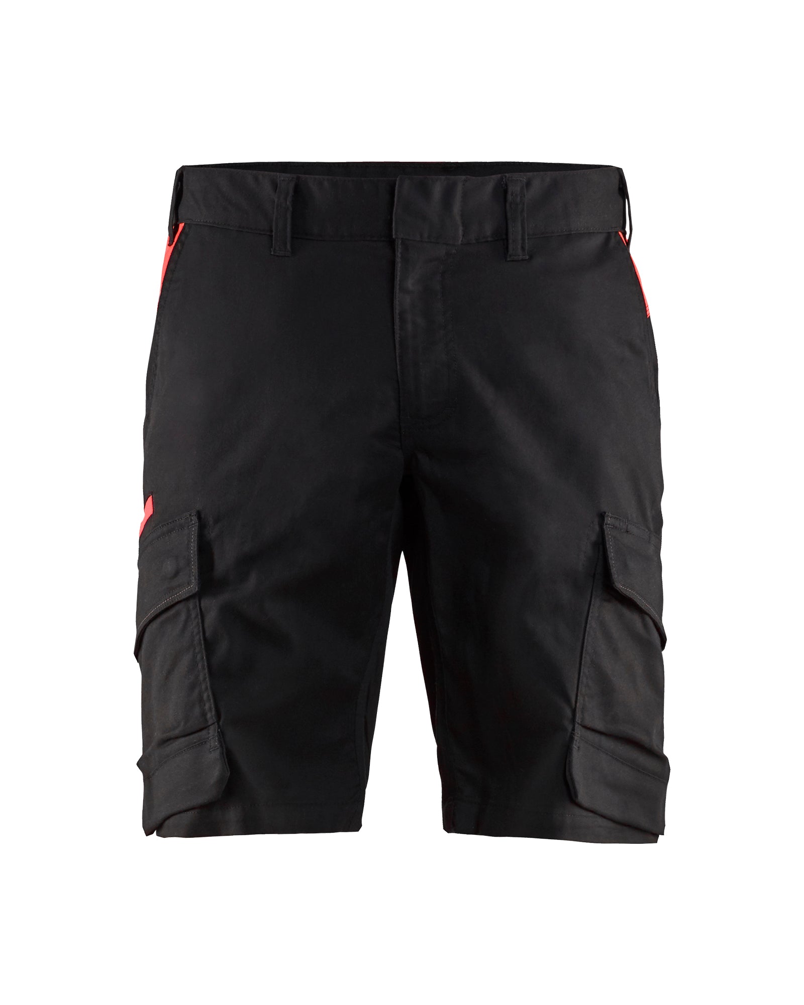 Blåkläder 1446 Industri shorts med stretch, Sort/Rød