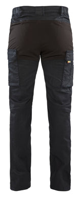 Blåkläder 1457 Service Buks denim stretch produktbillede med logo