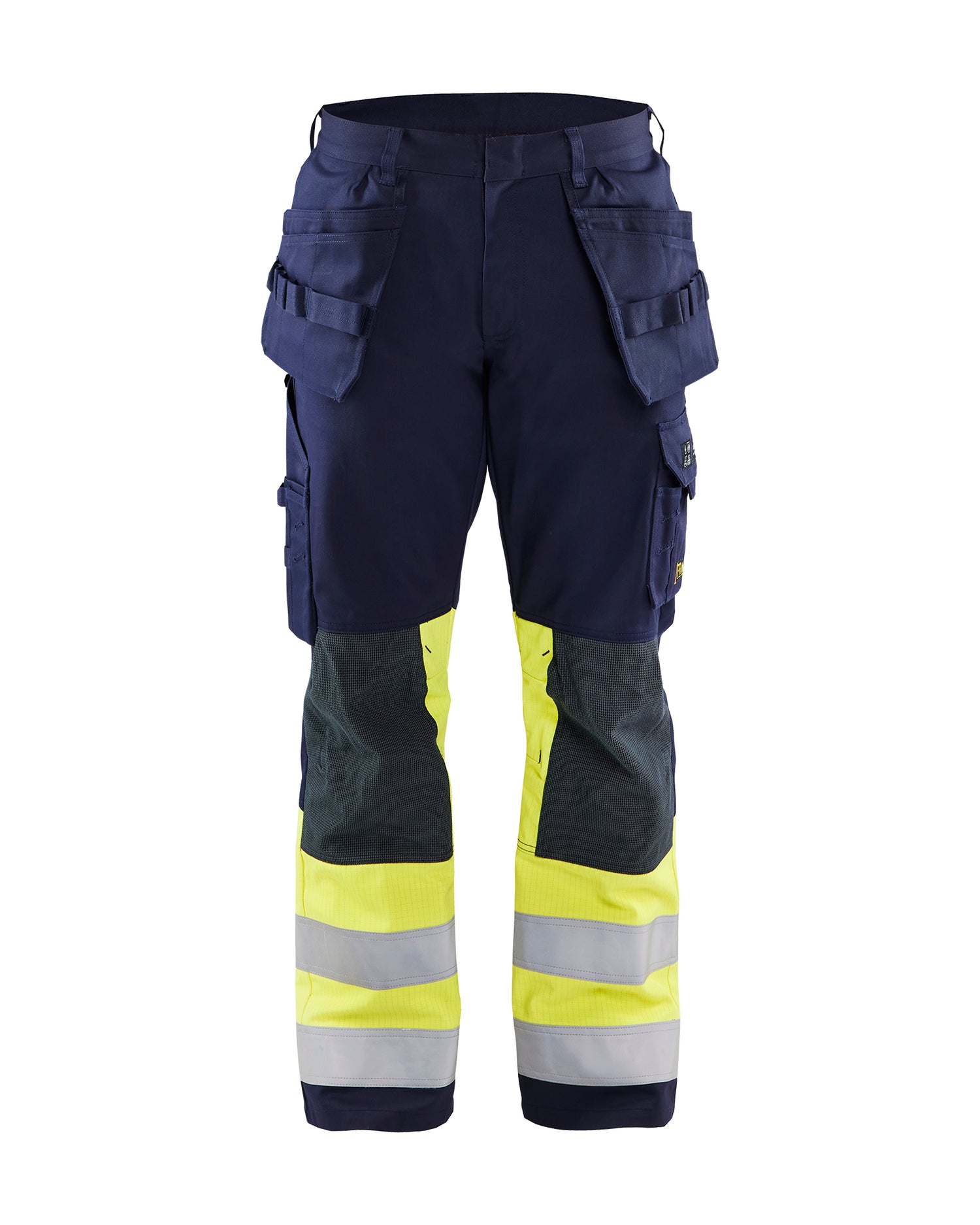 Blåkläder 1479 Multinorm Håndværker Buks, Marineblå/High Vis Gul