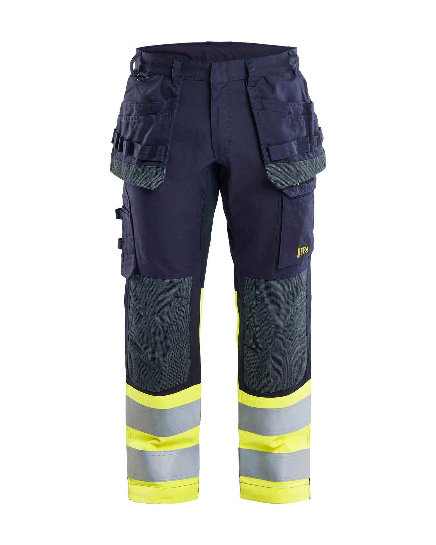 Blåkläder 1487 Multinorm Buks Inherent med stretch, Marineblå/High Vis Gul