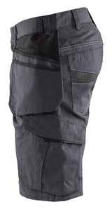Blåkläder 1494 Serviceshorts med Værktøjslommer nærbillede med tryk
