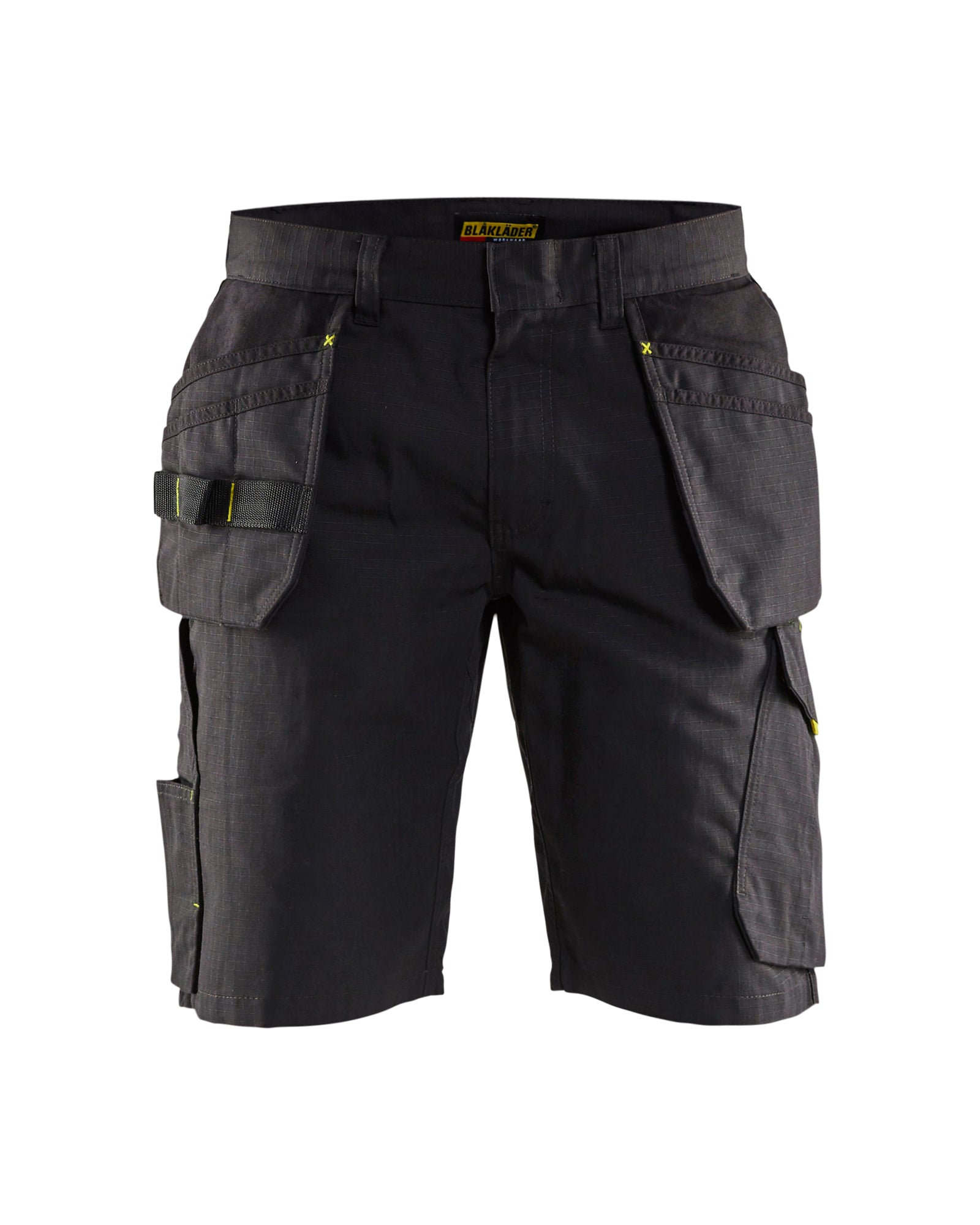 Blåkläder 1494 Serviceshorts med Værktøjslommer, Sort/High Vis Gul