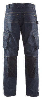 Blåkläder 1497 Servicebuks Denim stretch produktbillede med logo