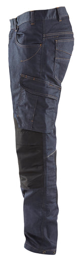 Blåkläder 1497 Servicebuks Denim stretch produktfoto med tryk