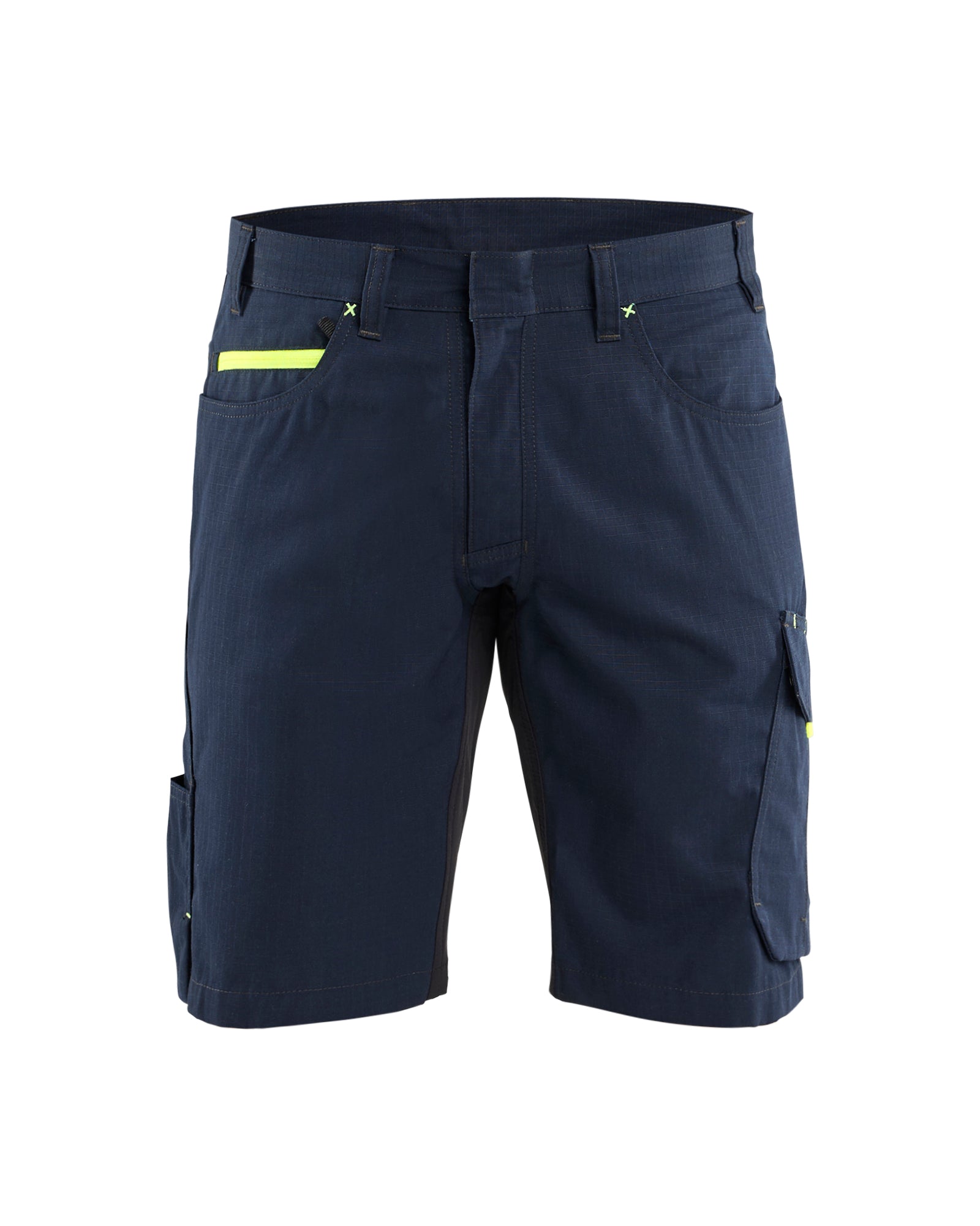 Blåkläder 1499 Serviceshorts, Mørk Marineblå/High Vis Gul