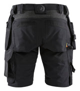 Blåkläder 1520 Håndværker Shorts 4-vejs stretch nærbillede med logo