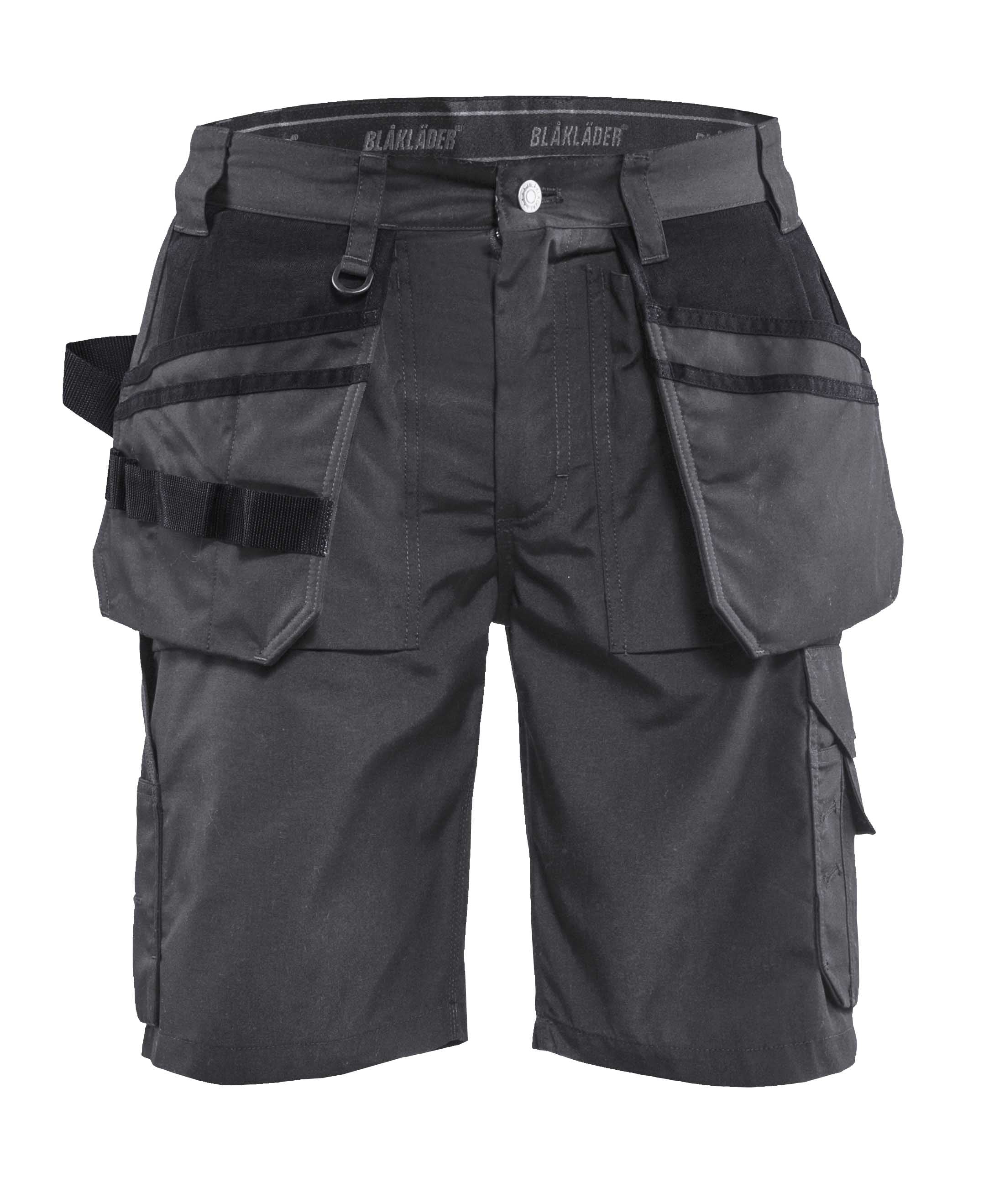 Blåkläder 1526 Håndværker Shorts Light Weight, Mørk Grå/Sort
