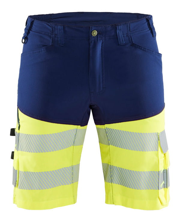 Blåkläder 1541 High Vis Shorts med stretch med tryk eller logo – arbejdstøj og firmatøj