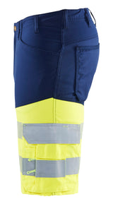 Blåkläder 1541 High Vis Shorts med stretch produktfoto med tryk
