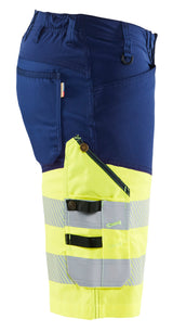 Blåkläder 1541 High Vis Shorts med stretch detalje til broderi