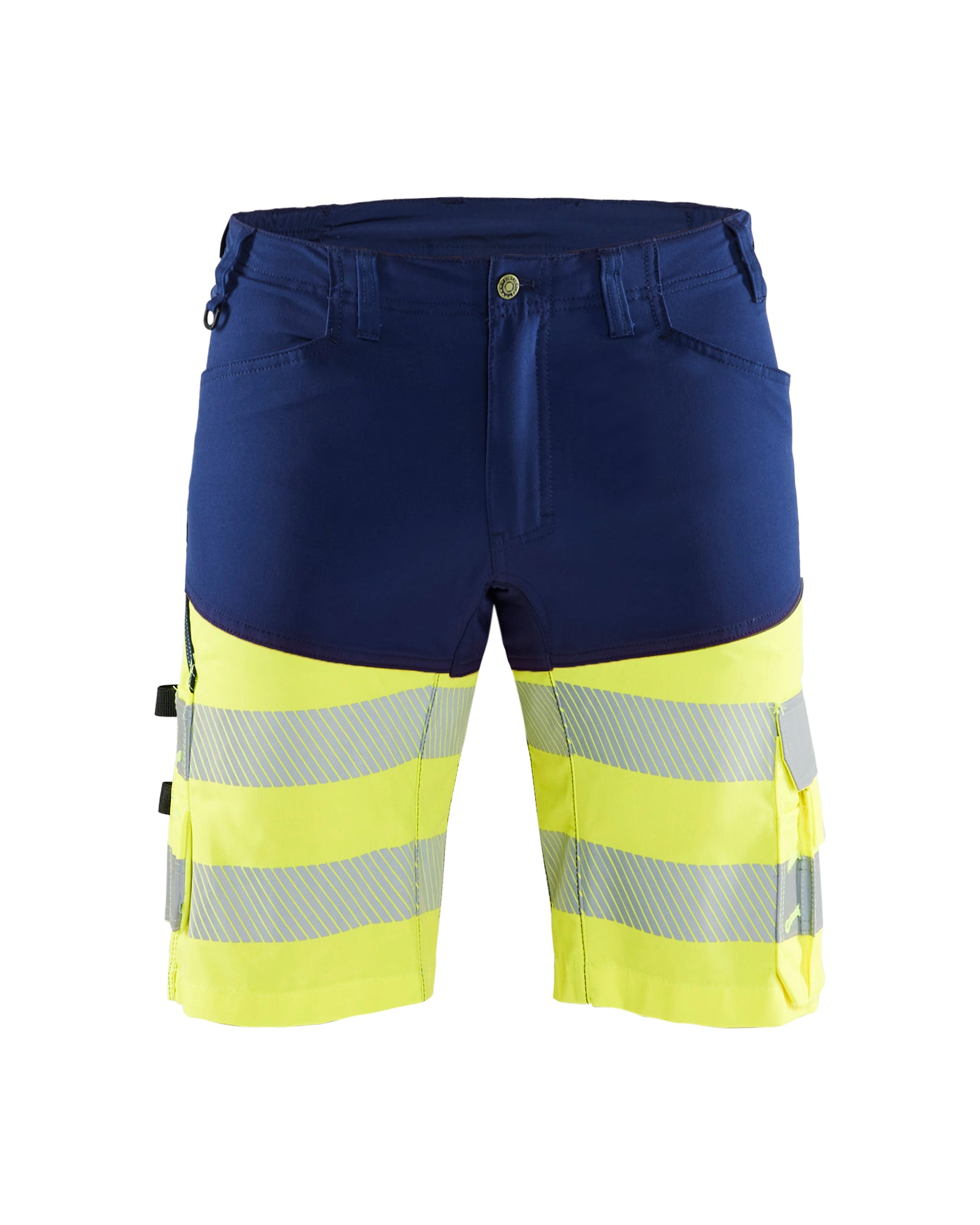 Blåkläder 1541 High Vis Shorts med stretch, Marineblå/High Vis Gul