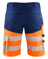 Blåkläder 1541 High Vis Shorts med stretch nærbillede med logo
