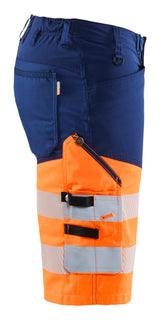 Blåkläder 1541 High Vis Shorts med stretch produktfoto til broderi
