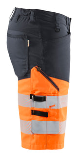 Blåkläder 1541 High Vis Shorts med stretch produktbillede til broderi
