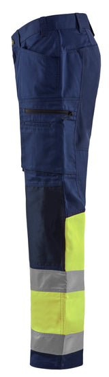 Blåkläder 1551 High Vis Buks med stretch produktfoto med tryk