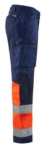 Blåkläder 1551 High Vis Buks med stretch produktfoto til broderi