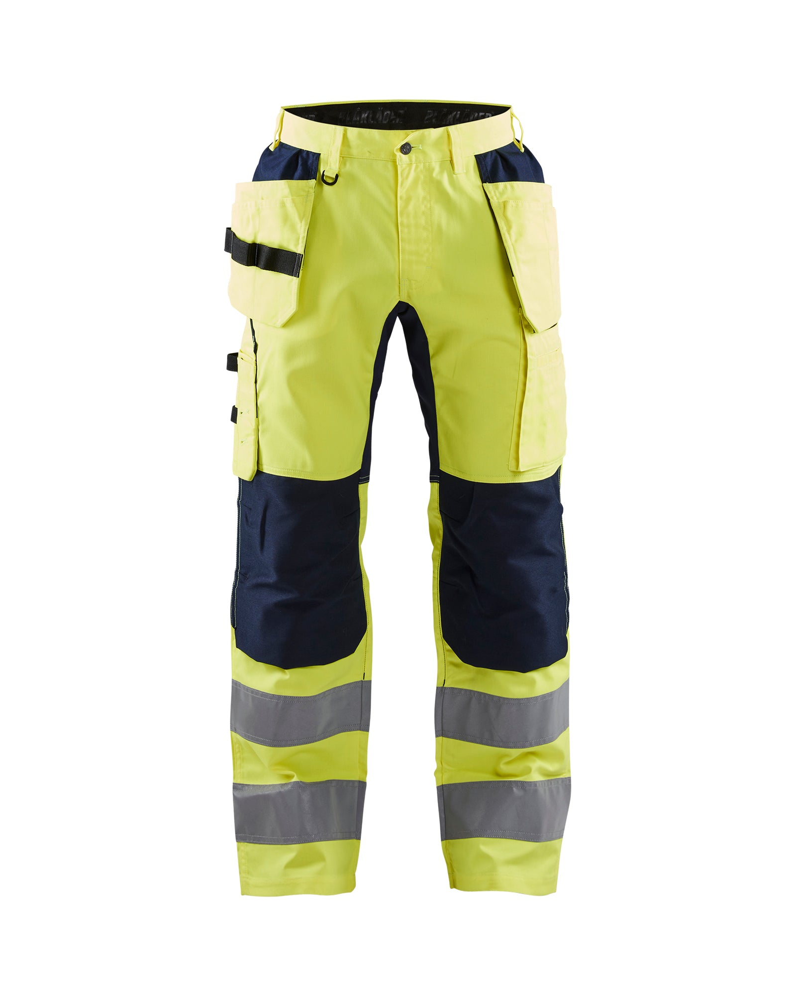 Blåkläder 1552 High Vis Buks med stretch, High Vis Gul/Marineblå