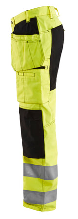 Blåkläder 1552 High Vis Buks med stretch produktbillede med tryk