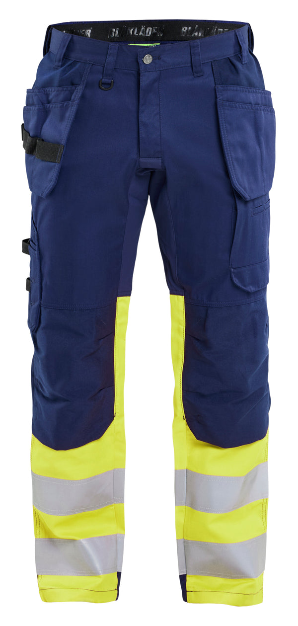 Blåkläder 1558 High Vis Buks med stretch med tryk eller logo – arbejdstøj og firmatøj