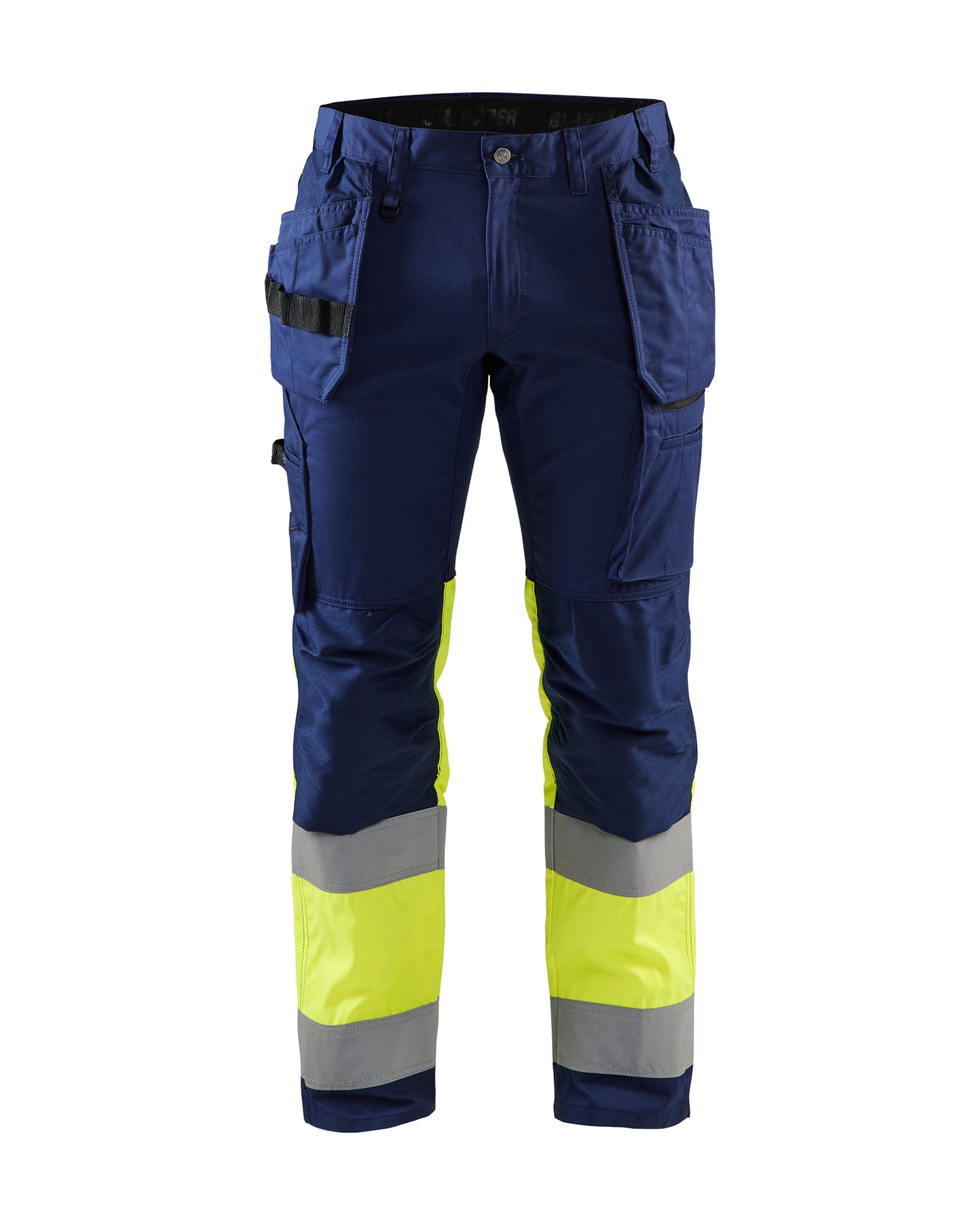 Blåkläder 1558 High Vis Buks med stretch, Marineblå/High Vis Gul