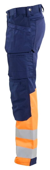 Blåkläder 1558 High Vis Buks med stretch produktbillede med tryk