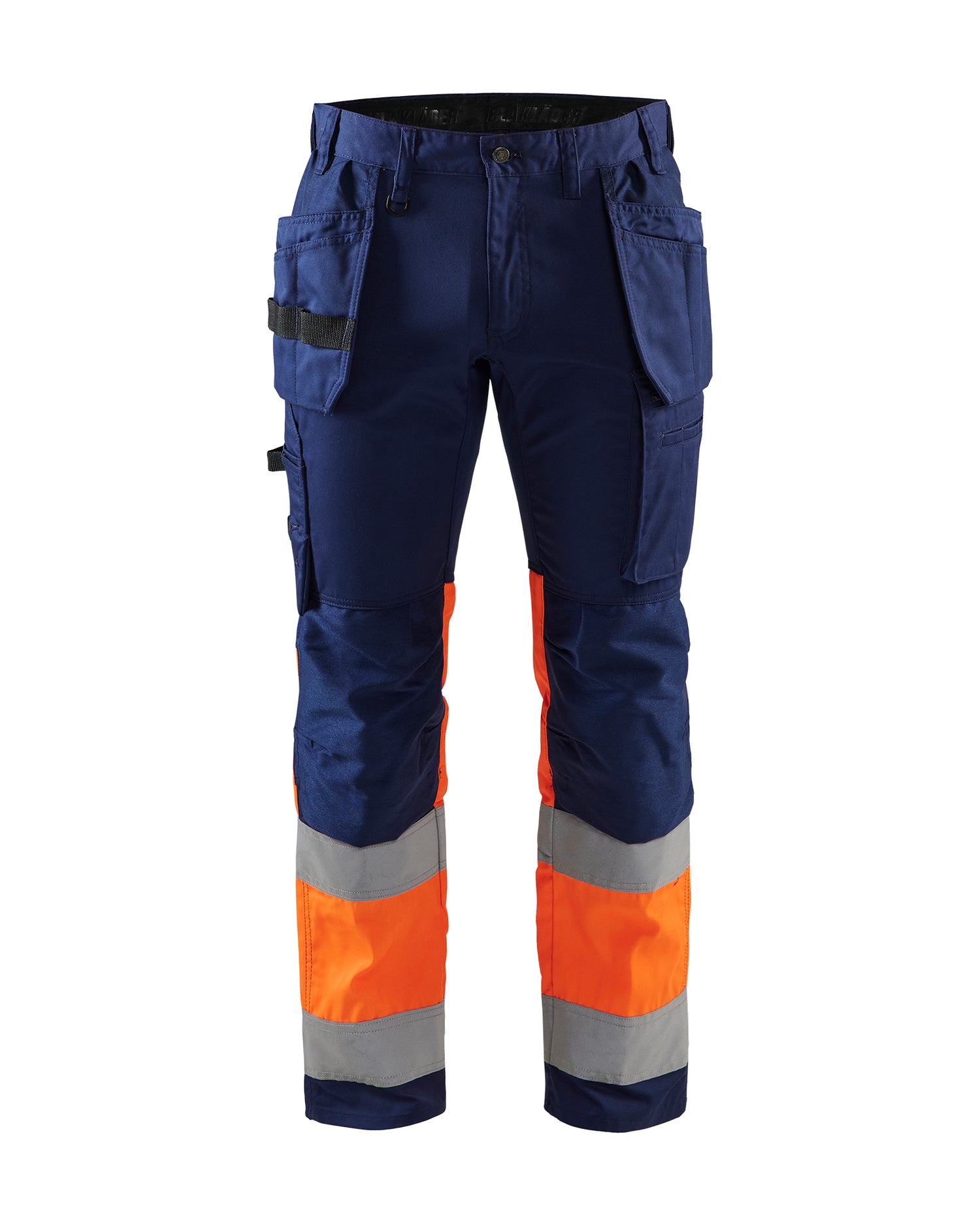 Blåkläder 1558 High Vis Buks med stretch, Marineblå/High Vis Orange