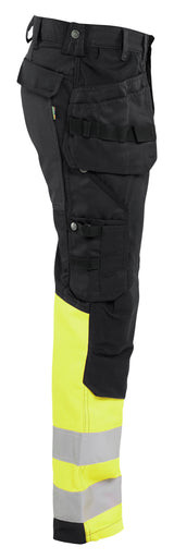 Blåkläder 1558 High Vis Buks med stretch produktbillede til broderi