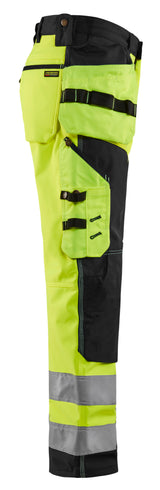 Blåkläder 1567 High Vis Softshell Buks detalje til broderi
