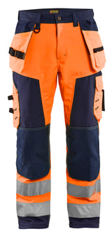 Blåkläder 1567 High Vis Softshell Buks materiale med firmalogo