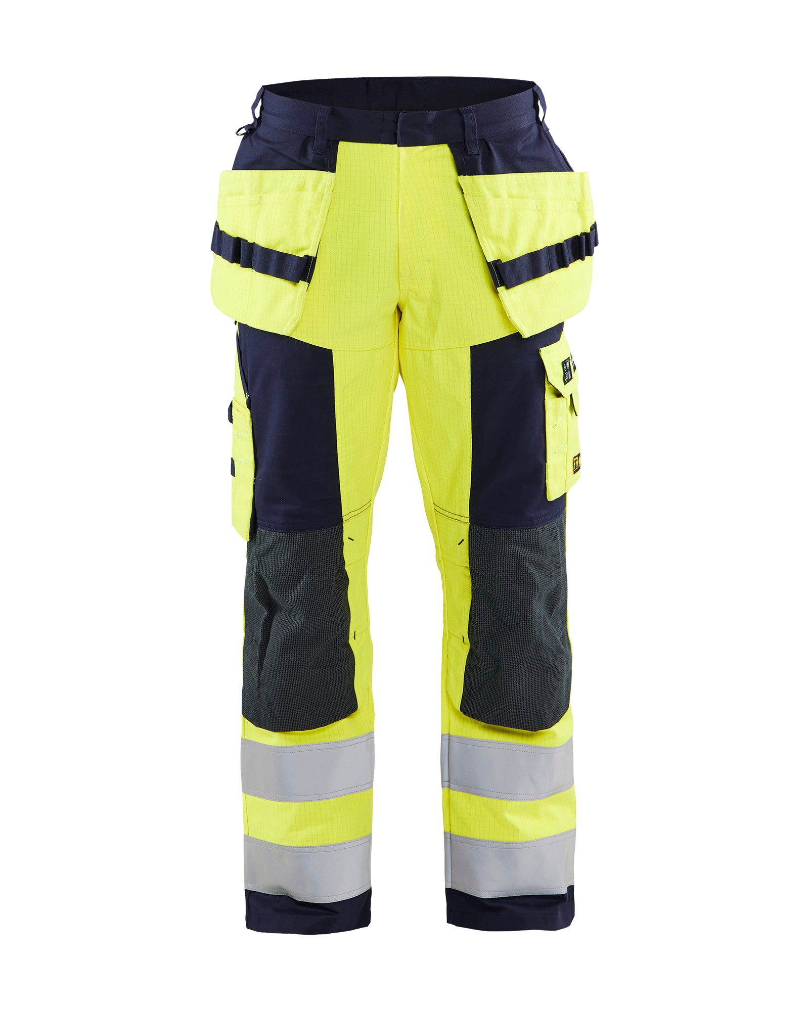Blåkläder 1579 Multinorm Håndværker Buks, High Vis Gul/Marineblå