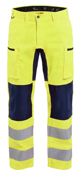 Blåkläder 1585 High Vis Buks med stretch med tryk eller logo – arbejdstøj og firmatøj