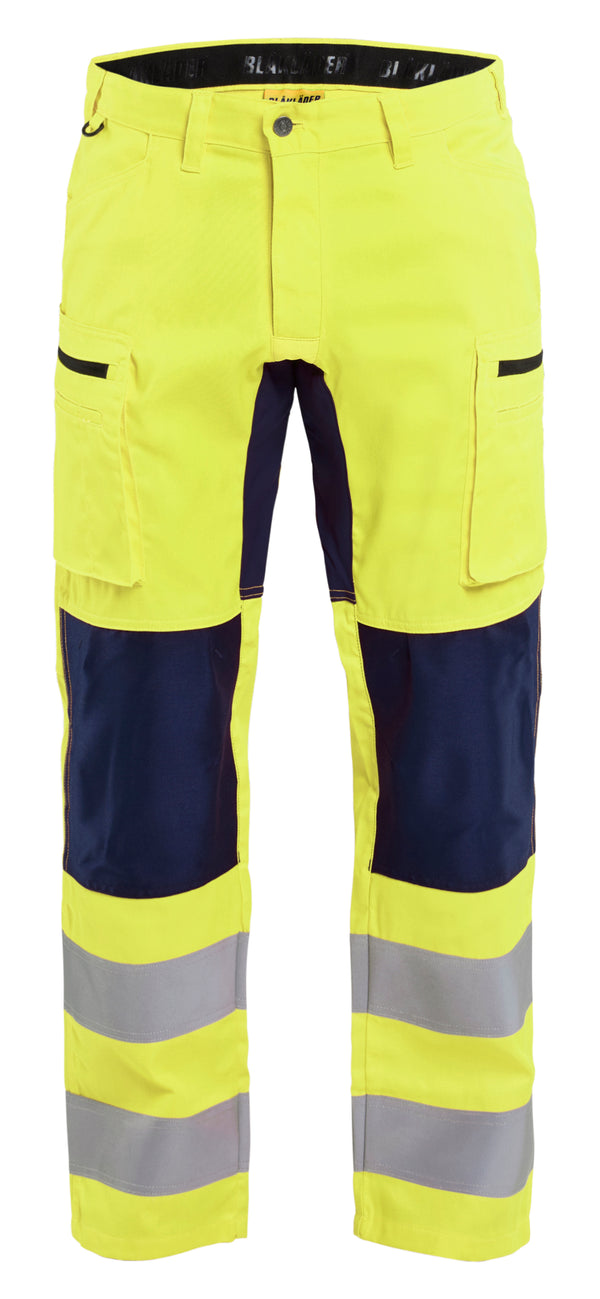 Blåkläder 1585 High Vis Buks med stretch med tryk eller logo – arbejdstøj og firmatøj