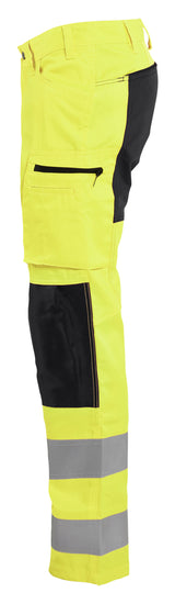 Blåkläder 1585 High Vis Buks med stretch produktbillede med tryk