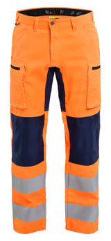 Blåkläder 1585 High Vis Buks med stretch detalje med firmalogo