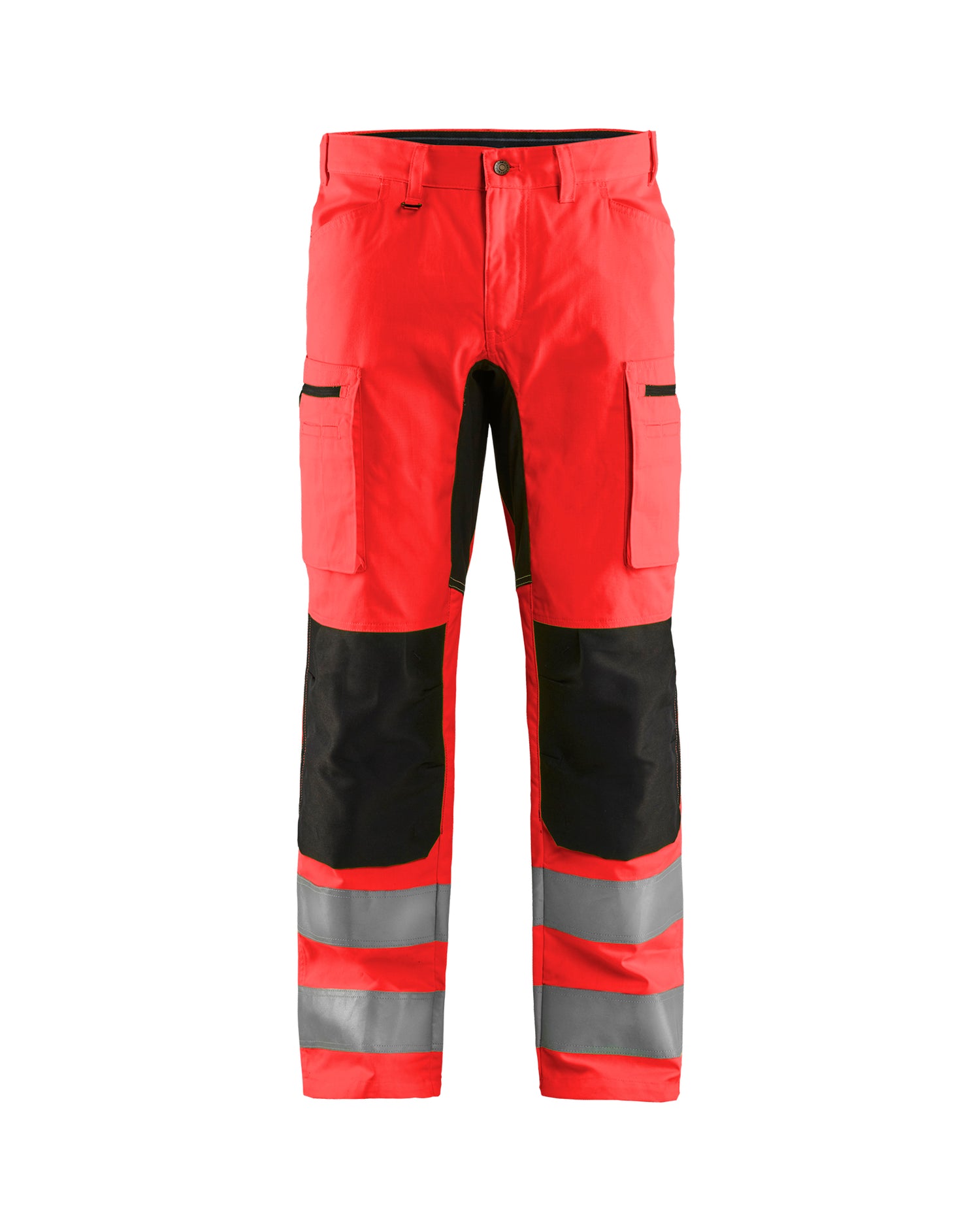 Blåkläder 1585 High Vis Buks med stretch, High Vis Rød/Sort