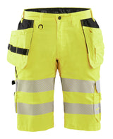 Blåkläder 1586 High Vis Shorts med stretch med tryk eller logo – arbejdstøj og firmatøj