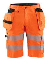 Blåkläder 1586 High Vis Shorts med stretch materiale med firmalogo
