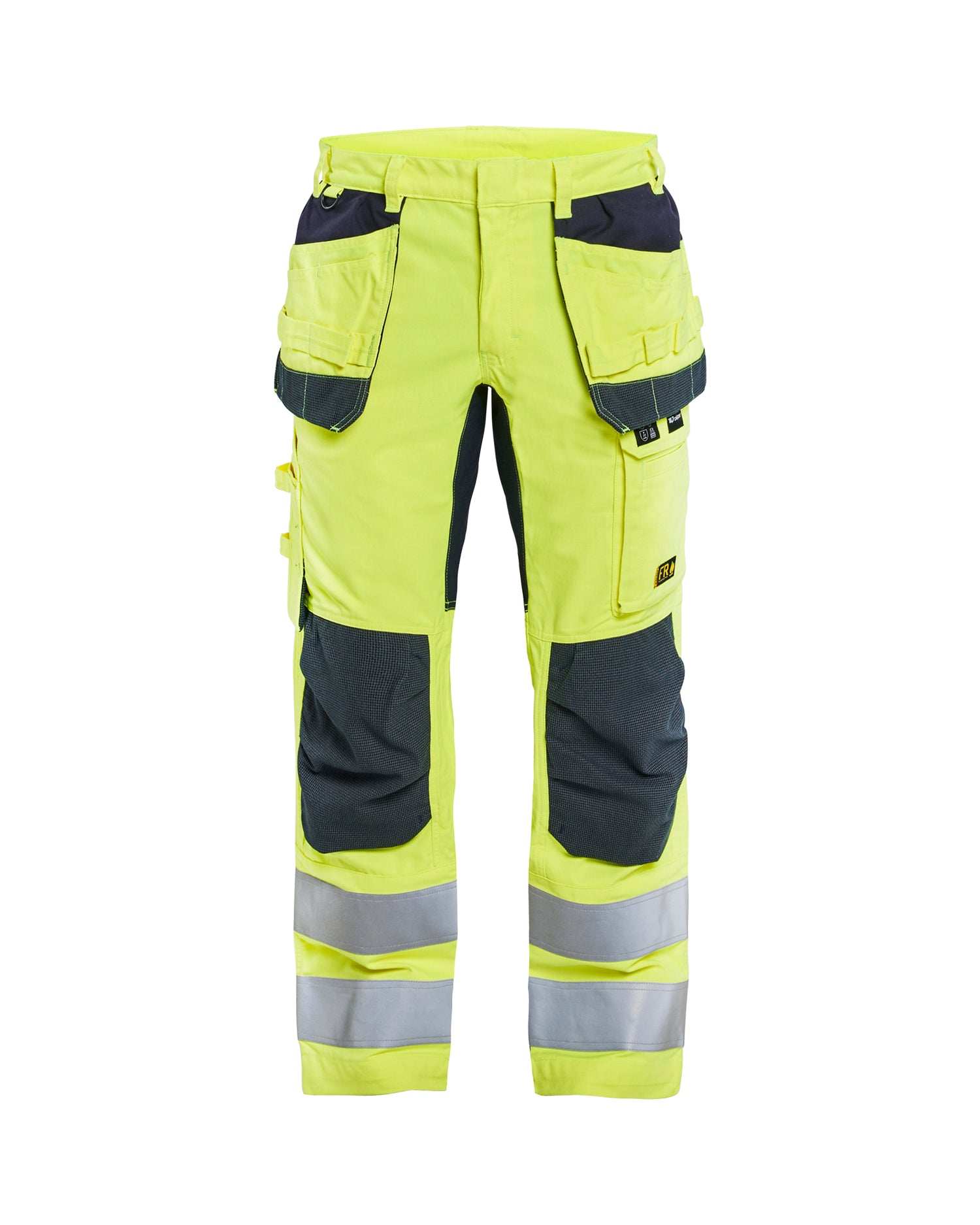 Blåkläder 1587 Multinorm Buks Inherent med stretch, High Vis Gul/Marineblå