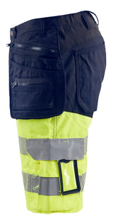 Blåkläder 1596 High Vis Shorts med stretch produktfoto med tryk