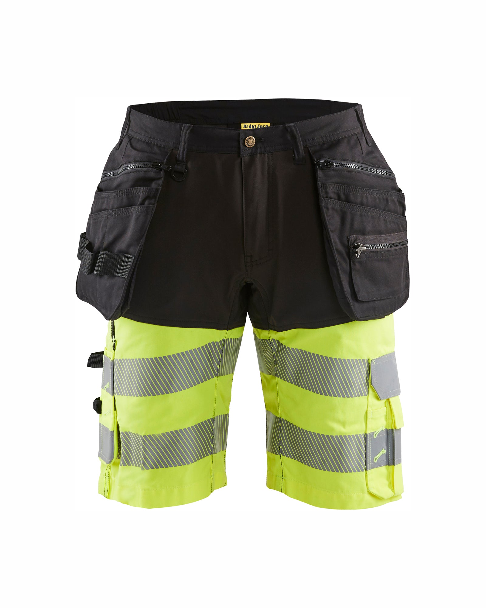 Blåkläder 1596 High Vis Shorts med stretch, Sort/High Vis Gul