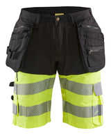 Blåkläder 1596 High Vis Shorts med stretch detalje til broderi