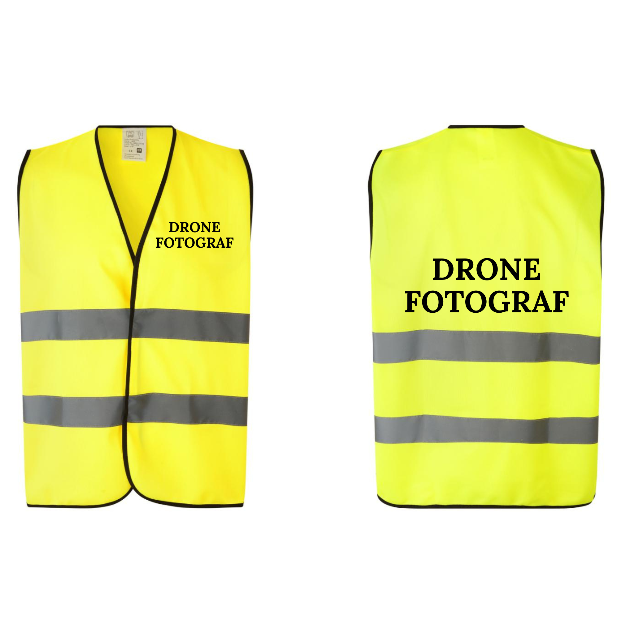 Pernille Laus ID 1900 Arbejdsvest | EN 20471 med tryk eller logo – arbejdstøj og firmatøj