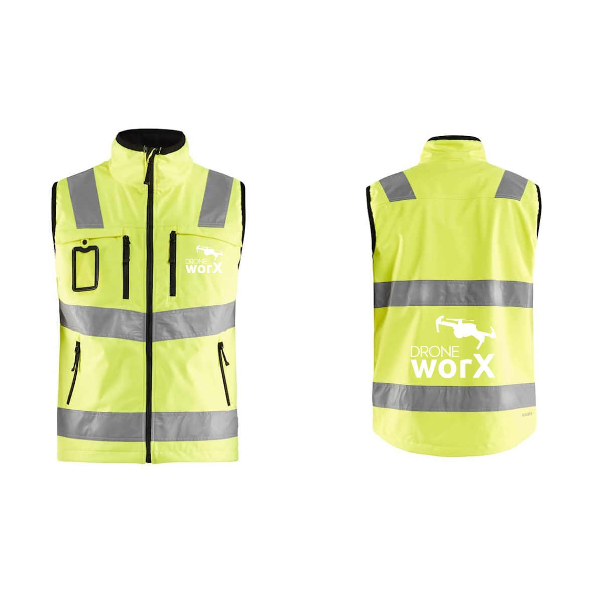 DroneWorX Blåkläder 3049 High Vis Softshell Vest m/logo