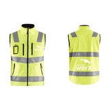 DroneWorX Blåkläder 3049 High Vis Softshell Vest m/logo