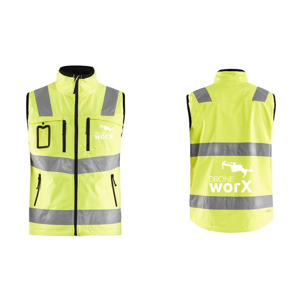 DroneWorX Blåkläder 3049 High Vis Softshell Vest m/logo