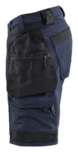 Blåkläder 1702 Håndværker Shorts 4-vejs stretch produktbillede med logo
