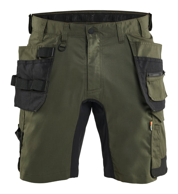 Blåkläder 1752 Håndværker Shorts med stretch med tryk eller logo – arbejdstøj og firmatøj