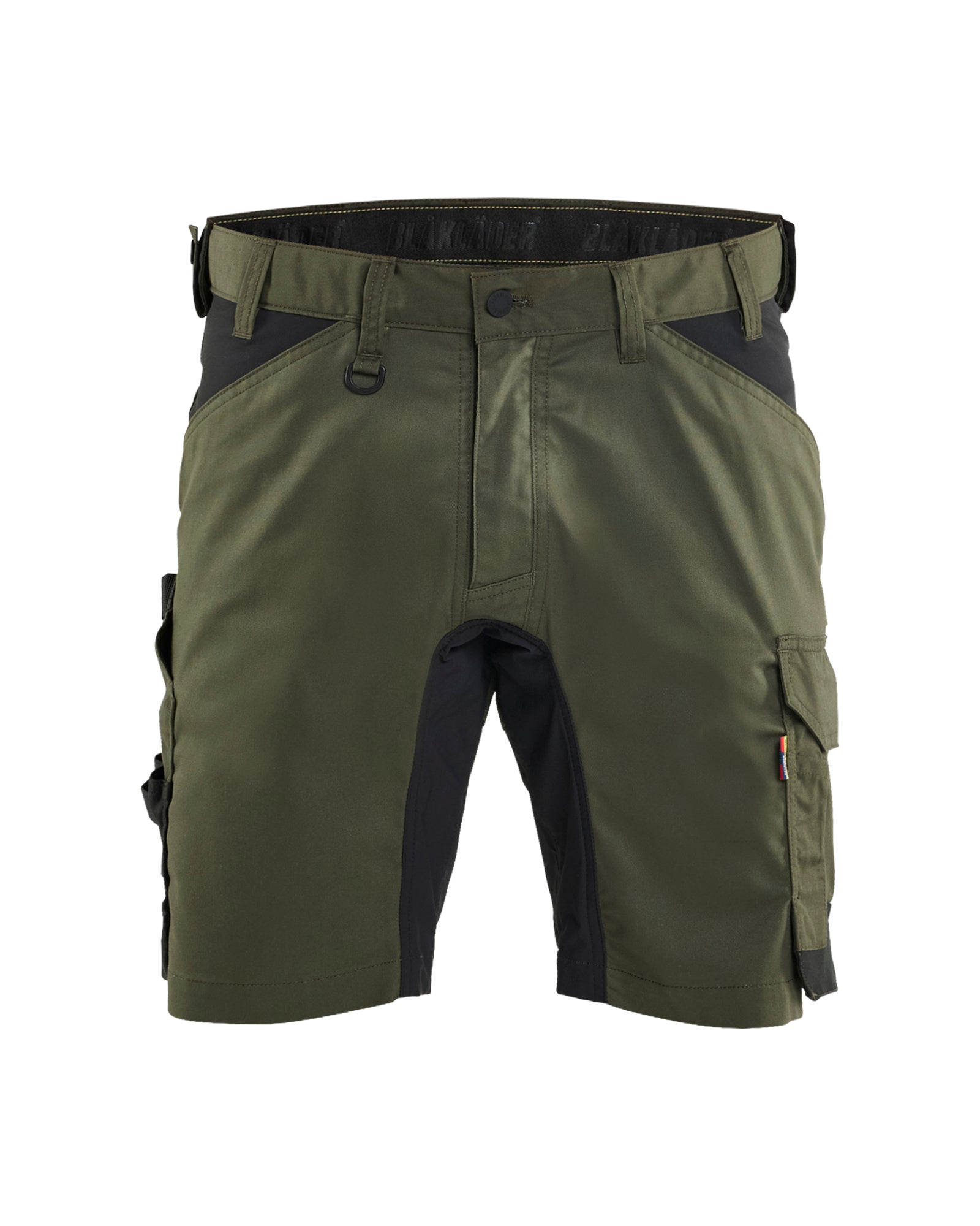 Blåkläder 1753 Håndværker Shorts med stretch, Skovgrøn/Sort